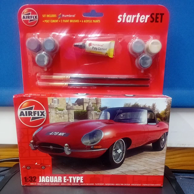 thumbnail interactive-video image 1 of Airfix 1:32 Ford 3 Litre GT Model Kit – Includes Glue, Paints & Brushes – A55308 1 of 5