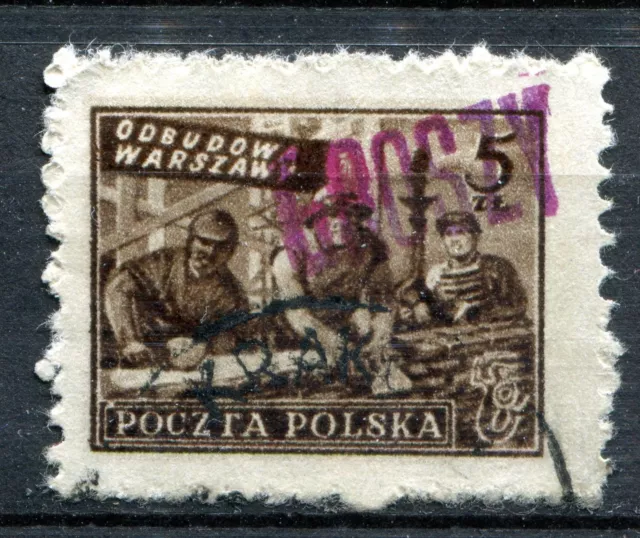 Poland 1950 Groszy Ovpt On Scott 471 Michel 659 Vfu