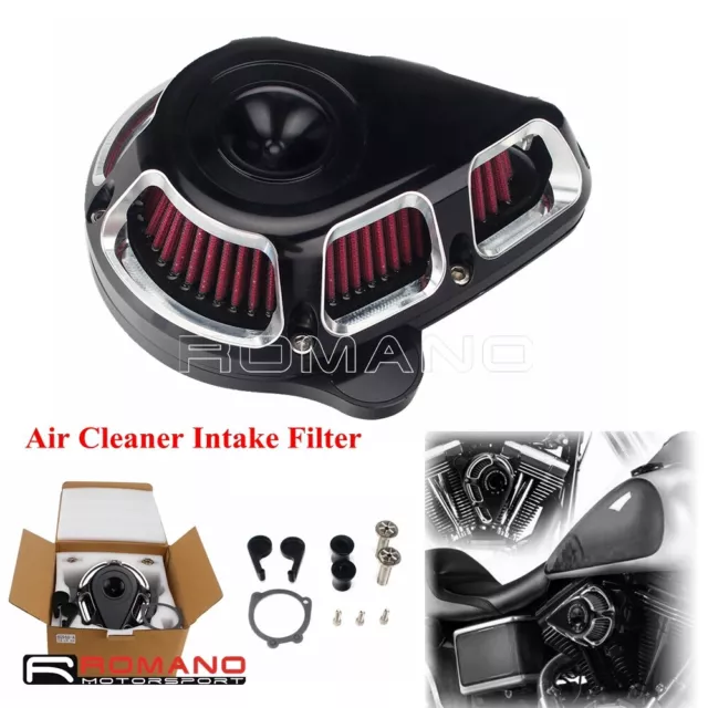 Performance Contrast Cut Jet Air Cleaner Filter For Harley Dyna Softail Touring