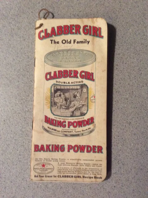 Vintage Collectible Cobbler Girl Baking Powder Notebook