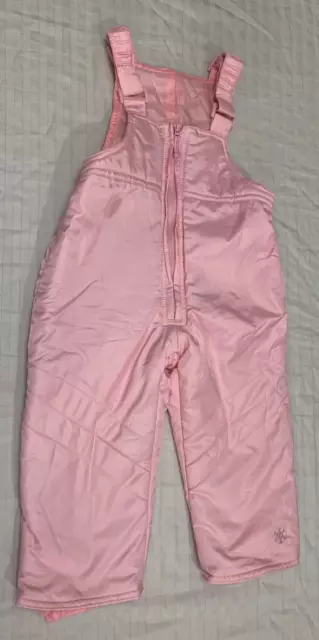 Girls Snow Ski Bib Overalls Pants Size 24 Months