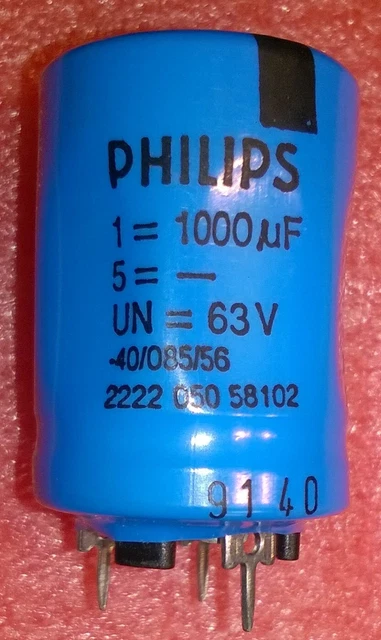 Condensatore Philips MKT 0.22&micro;F 630V 10% - Nuovo