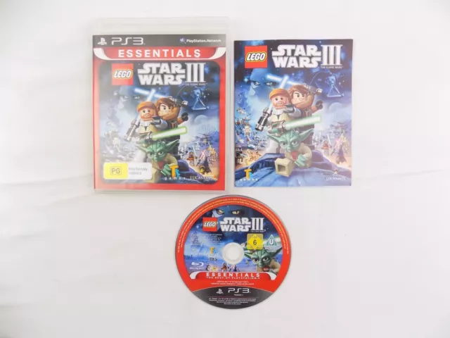 Mint Disc Playstation 3 Ps3 Essentials Lego Star Wars III The Clone Wars - In...