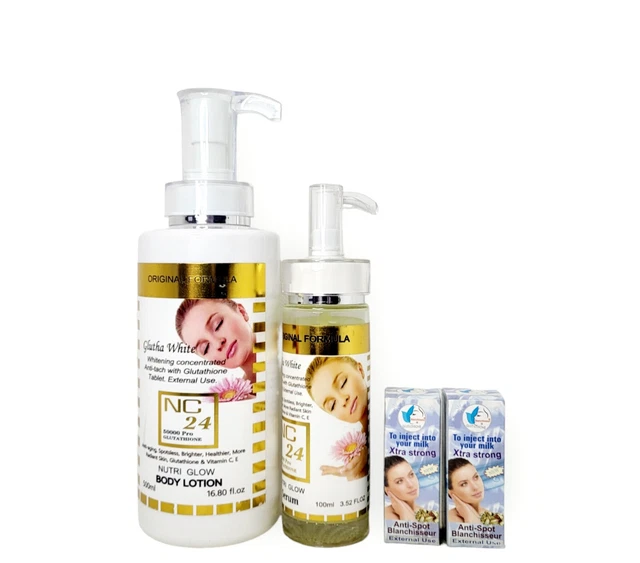 Sérum Éclaircissant Nuit - Exfoliant Anti-Tâches - Glutathione + Vitamine C - Pour Teint Métisse Ou Taches Brunes - Flacon 500ml