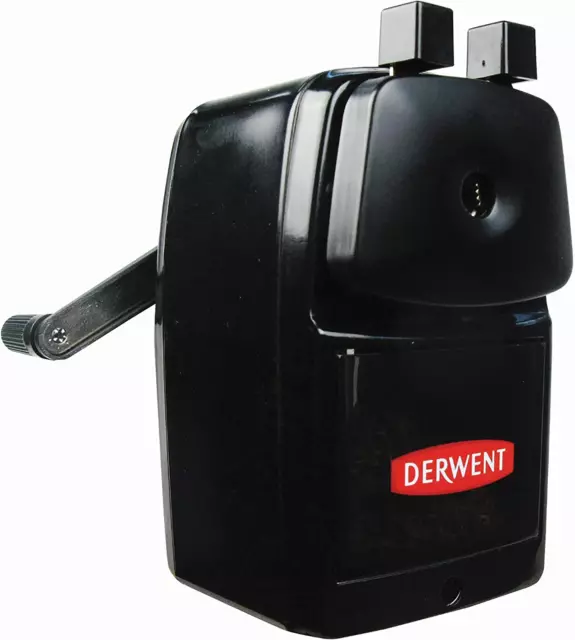 Derwent Manual Helical Desktop Sharpener, Super Point, Sliding Tray Reservoir...