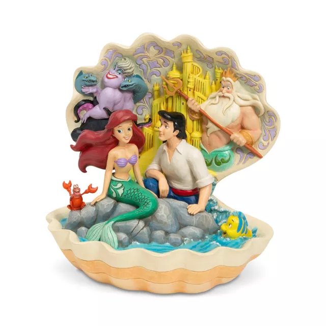 Jim Shore Disney Traditions - The Little Mermaid Shell Scene - Seashell Scenario