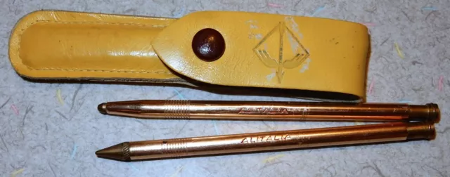 Vintage Miniature Alitalia Ballpoint Pen and Mechanical Pencil Set & Case