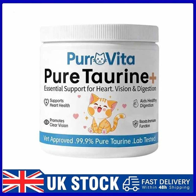 Heart Healling PURRVITA TAURINE SUPPLEMENTS For Cats, Support Heart Health,Immune ...