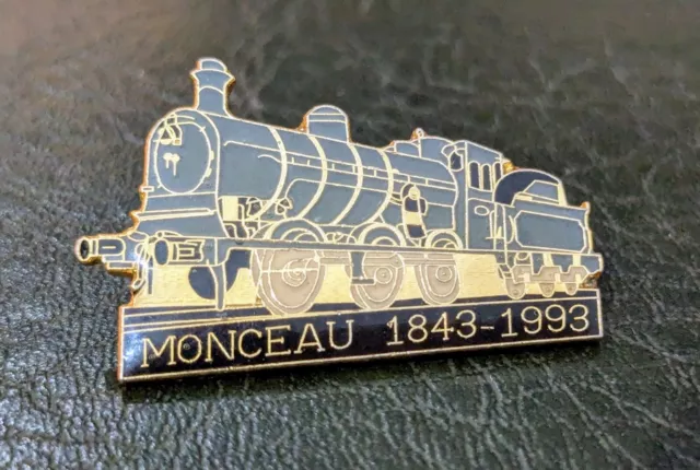 N pins gare de Monceau sur Sambre Belgique train locomotive sncf lapel pin 2