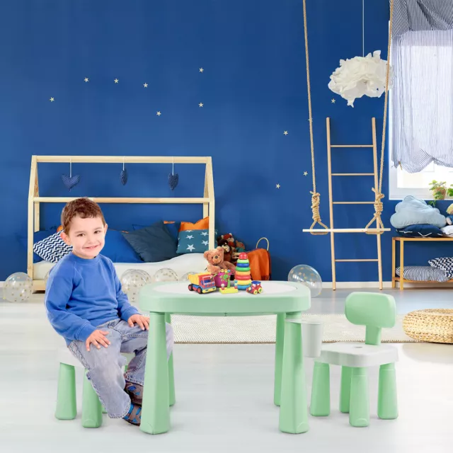 Navaris Juego de Mesa y Silla Infantil - Set 1x pupitre y 2X sillas para  niños - Muebles de Madera Infantiles con diseño de Jirafa - para +3  años,Naranja,55340.02 m001760 : 