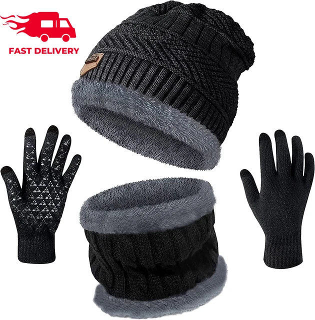 guantes para el frio bufandas de hombre mujer gorros de invierno chalina juego