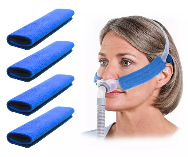 4 CPAP Gurtbezüge, CPAP Gurt-Komfort-Pads, CPAP Gesichtspads