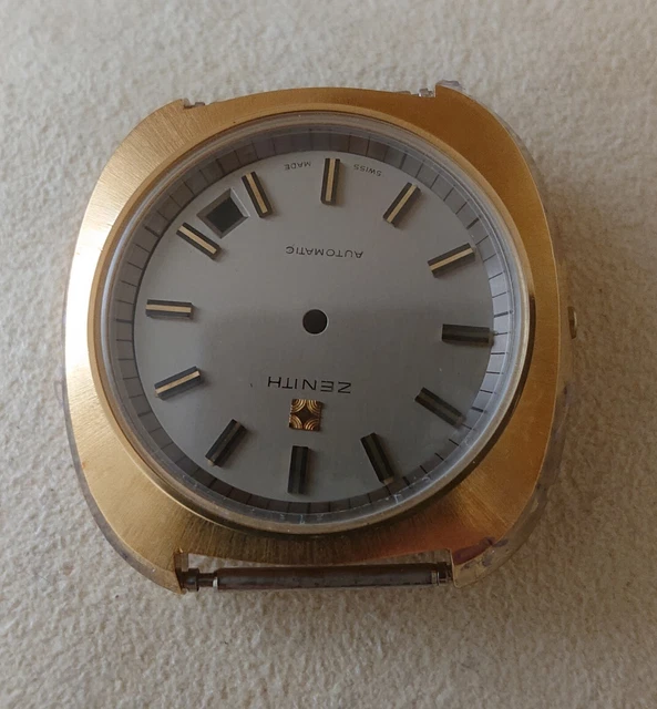 Orologio Zenith Automatic, Cassa Quadrante Lancette Anello Riduttore Nos!