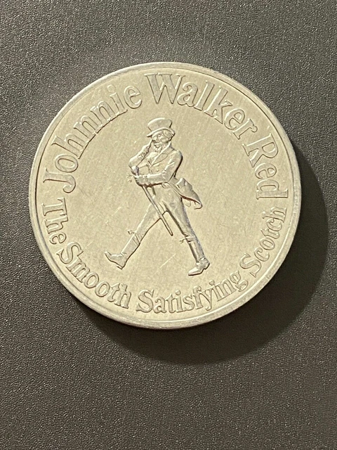 Johnnie Walker Red Coin Token 1973 Washington Redskins NFL Football Schedule - 6