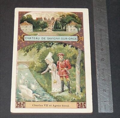 CHROMO 1890-1910 BON-POINT ECOLE IMAGE CHATEAU LE LUDE LOUIS XIII 