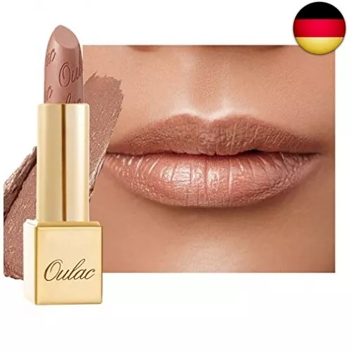 OULAC Lippenstift Metallic Glanz Finish, Kein Körniges Gefühl Lipstick mit L