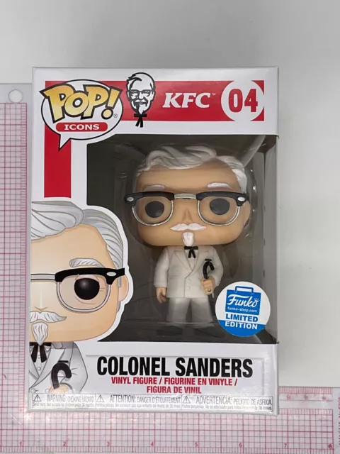 Funko POP! Ad Icons KFC Colonel Sanders (w/Cane) #04 Shop Exclusive SEE PICS A02