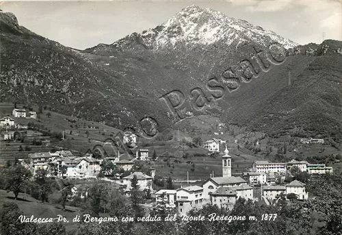 Cartolina di Valsecca, Monte Resegone - Bergamo, 1972