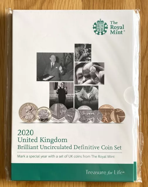 2020 – Royal Mint Brilliant Uncirculated Definitive Coin Set (Sealed)