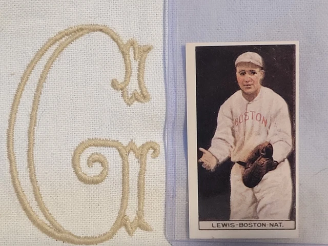 IRVING LEWIS - Boston - NL Braves 1912 Tobacco Card T207 MINI HOF Rare  Reprint $1.00