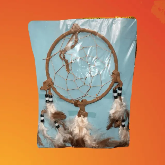 NIP Dreamcatcher and Legend NEW Feathers and Beads Brown