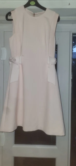 LADIES TED BAKER Josa Bow Swing Dress Black Pink Evening Dress Size 1 UK8 44.95 PicClick UK