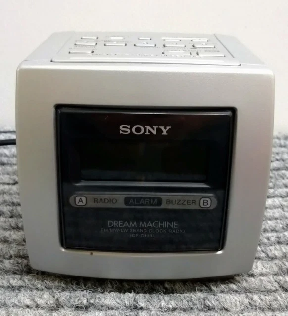 SONY RADIO ALARM Clock Dream Machine ICFC113L FM/MW/LW 3 Band Clock