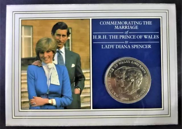 UK 1981 Unc Prince of Wales & Lady Diana Spencer Wedding Crown l RARE GEM MINT!!