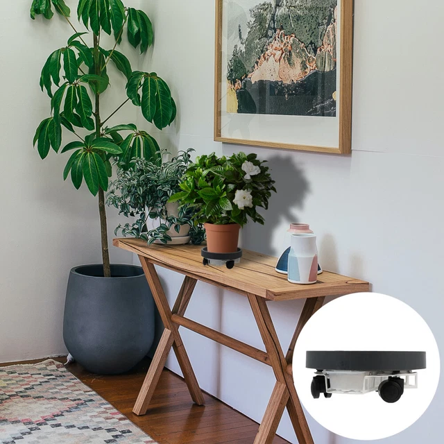 Yardwe 10 Vassoi per Vasi di Fiori in Plastica con Base Rotonda Piatti per Vasi di Fiori Facili da Pulire