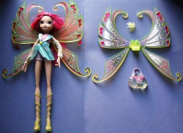 Poupée Winx Club Tecna Enchantix – Charmix – Fairy Rainbow – Mattel 2005 Vintage