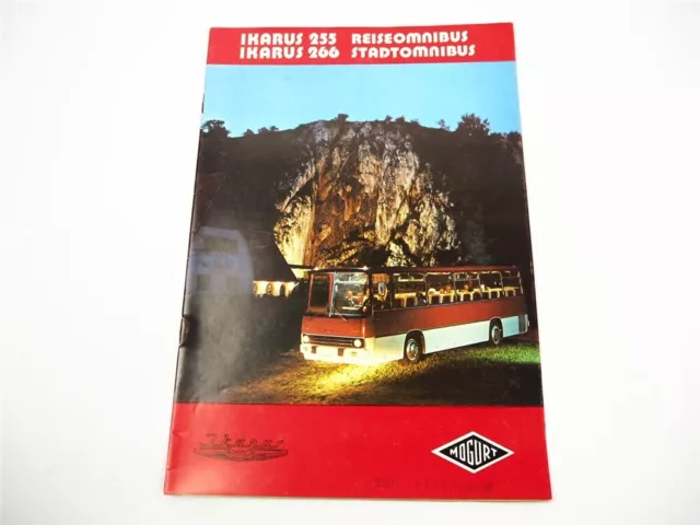 Ikarus 255 266 bus coach city bus brochure 1970s Hungary