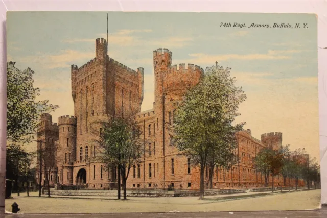 New York NY Buffalo 74th Regiment Armory Postcard Old Vintage Card View Standard