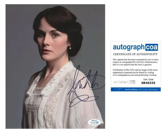 Michelle Dockery "Downton Abbey" AUTOGRAPH Signed Lady Mary Crawley 8x10 Photo B