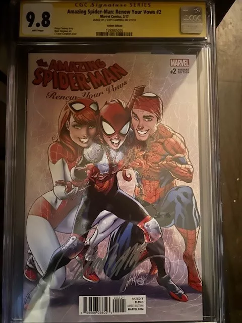 Amazing Spider-Man #2 (2017): Renew Your Vows CGC SS 9.8 - J Scott Campbell