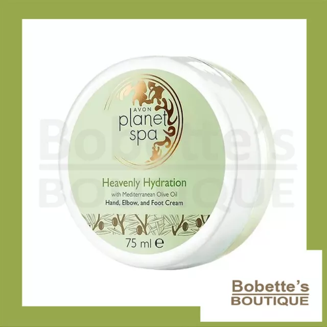 PLANET SPA AVON Crème Hydratante Mains, Coude & Pieds à l'Huile d'Olive 75 ML