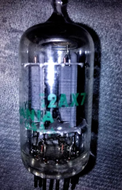 Vintage Sylvania 12AX7A Vacuum Tube, Tests Strong/ B&K 747 Tube Tester