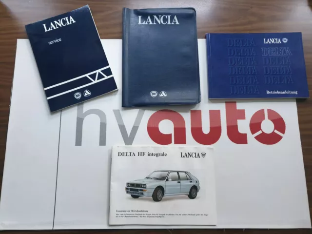 OEM Lancia Delta Integrale Evo Bordmappe Betriebsanleitung manual deutsch neu!