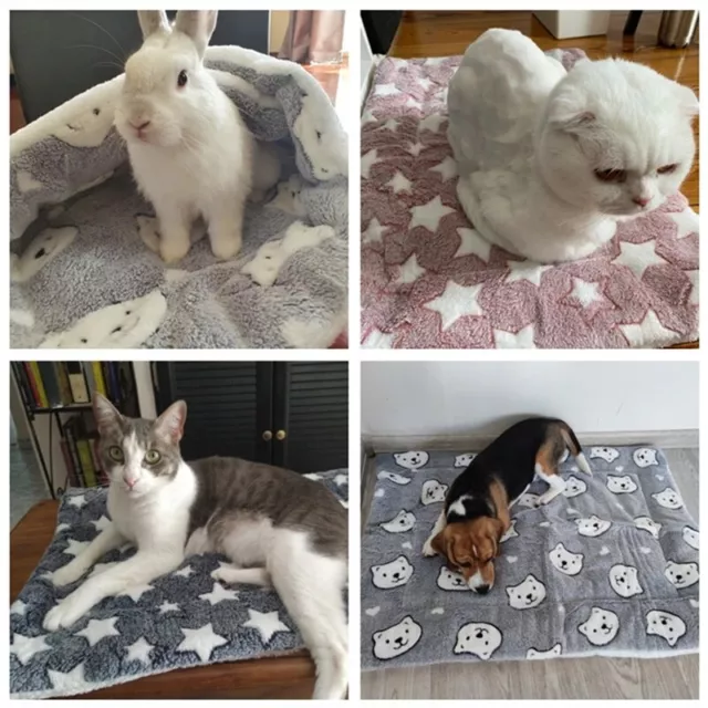 Pet Dog Bed Mat Self Warming Soft Flannel Pad Blanket Cat Bed Cushion Washable 11