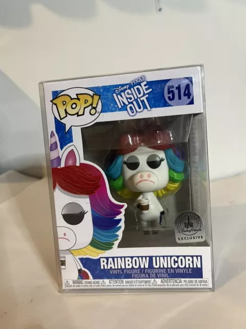 FUNKO POP DISNEY Pixar Inside Out Rainbow Unicorn Exclusive 514 New ...
