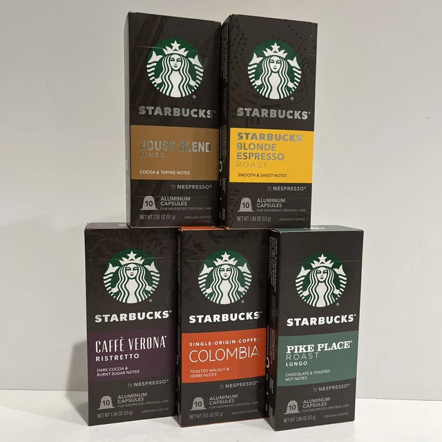 STARBUCKS BY NESPRESSO Variety Pack Coffee Pods 50 Count BB 03 23 