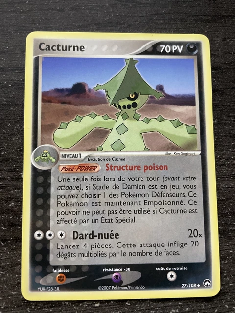 Cacturne Unco - Pokemon 27/108 Ex Gardiens Du Pouvoir Neuf Fr