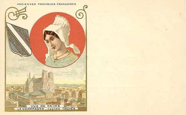 Postcard / View Of Reims La Champagne / Capital Troyes Old Province