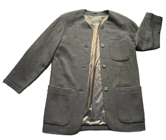 Bogner Overcoat Jacket Wool Blend Slovenia Made Vicuna Brown Size 8/36 Women