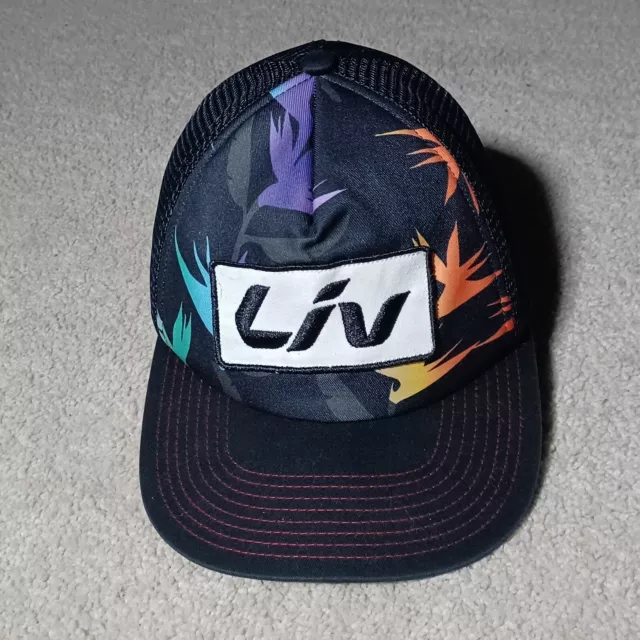 LIV Beyond Mesh Snapback Trucker Cap Hat Palm Tropical Neon