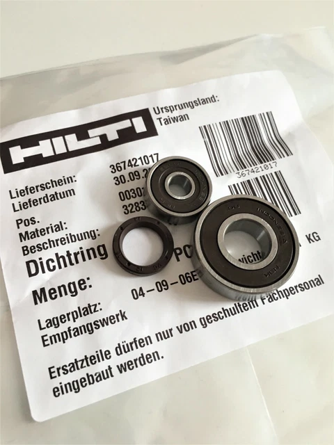 Roulements D'induit Et Joints D'huile Hilti – Pour TE56, TE60, TE46 ATC – Réf 366168, 366494, Neuf
