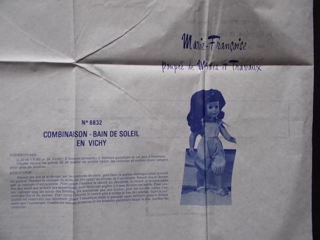 T18 PATRONS POUPEES MODES & TRAVAUX M-FRANCOISE & MICHEL AVRIL 1978