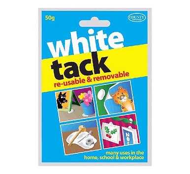 White Tack 50g Removable And Re-Useable by County Paper