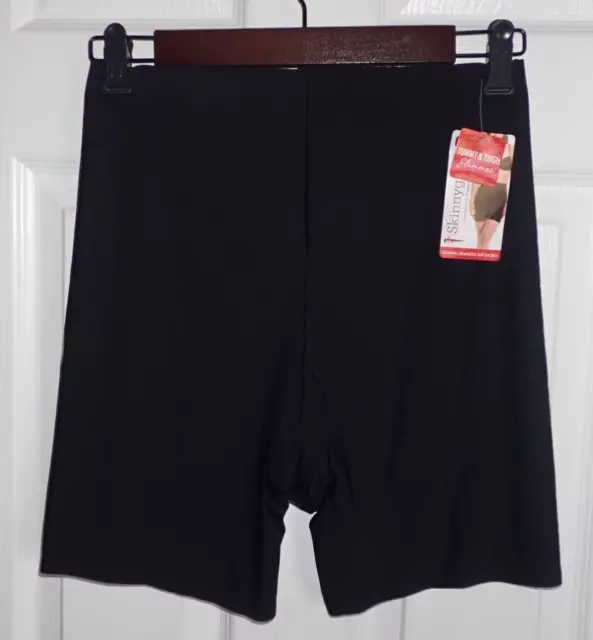 $42 3pc Skinnygirl SG7063 Size L Shapers Smoothers Seamless Shaping Shorts  Black