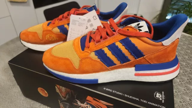 Adidas ZX 500 RM X Dragon Ball Z Son Goku Size 10 US/ 9,5 UK / 44 EU NEW