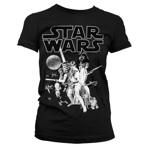 Star Wars Classique Poster Girly T-Shirt Femme sous Licence Officielle